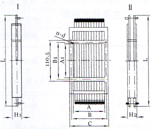 BZ-Ⅰ(單層)、BZ-Ⅱ(雙層)棒條閥門外形型號圖